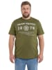 Men Plus Kurzarm T-Shirt in dunkles olive