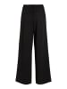 Vila Stoff Hose High Waist Wide Leg VIVARONE in Schwarz