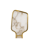 The Lumine Tischlampe 8118 in Weiß / Gold – (B)25 x (H)43 x (T)10 cm