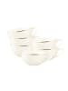 Seltmann Weiden 6er Set Teetassen Savona Goldlinie 170 ml creme in creme