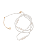 faina Women Necklace in Rose Gold White