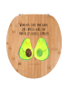 Mr. & Mrs. Panda Toilettendeckel Avocado Pärchen mit Spruch in Braun