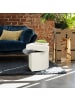 relaxdays Hocker in Weiß - (B)38 x (H)38 x (T)38 cm