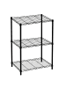 relaxdays Metallregal in Schwarz - (B)56 x (H)84 x (T)35 cm