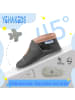 Yihakids Leder-Krabbelschuhe "Liebe" in Grau