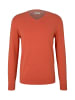 Tom Tailor Pullover Basic V-Neck in Orange