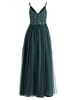 Vera Mont Abendkleid mit Stickerei in Dusty Slate
