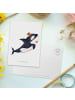 Mr. & Mrs. Panda Postkarte Orca Zylinder ohne Spruch in Weiß