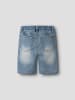 name it Shorts in Light Blue Denim