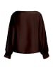 Vera Mont Satin-Bluse mit Fledermausärmeln in rostbraun