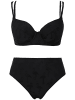 Ulla Popken Bikini in schwarz
