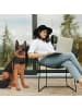 relaxdays Schäferhund Figur in Schwarz/ Braun - (B)39 x (H)85 x (T)55 cm