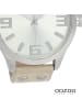 Oozoo Analog-Armbanduhr Oozoo Timepieces beige extra groß (ca. 51mm)