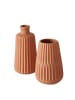 Boltze Vase Esko 2er-Set in braun
