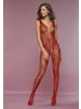 PETITE FLEUR GOLD Bodystocking-Ouvert in rot