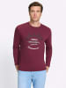 WITT WEIDEN Langarm-Shirt in bordeaux-bedruckt