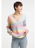 myMo Damen Strickpullover in Regenbogen Mehrfarbig