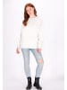 DreiMaster Damen Sweatshirt in Wollweiss Melange
