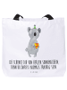 Mr. & Mrs. Panda Tote Bag Koala Geschenk mit Spruch in Weiß