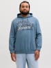 JACK & JONES PLUS Kapuzenpullover in Blue Mirage