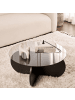 CALICOSY Couchtisch AERIS in Schwarzes - (W)75  x (H)35  x (L)75 cm