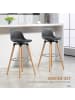 HOMCOM Barhocker-43B x 43L x 91H cm-Schwarz