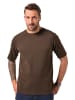 JP1880 Kurzarm T-Shirt in dunkelbraun