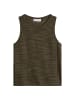 Marc O'Polo Ärmelloser Slub-Pullover regular in Shaded Fern