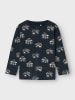 name it Kinder Langarmshirt mit Fahrzeug-Motiven All-Over-Print in Blau