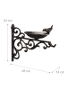 relaxdays Vogeltränke in Bronze - (B)28x (H)24 x (T)14 cm