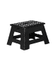 relaxdays Klapphocker in Schwarz - (B)35 x (H)22 cm x (T)28 cm