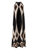 Aniston SELECTED Maxikleid in schwarz offwhite braun