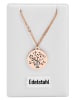 Adeliás Damen Halskette mit Anhänger – Lebensbaum aus Edelstahl in gold