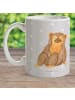 Mr. & Mrs. Panda Schulkind Tasse Affe ohne Spruch in Grau Pastell