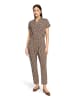 Betty Barclay Jumpsuit mit Eingrifftaschen in Dark Blue/Brown