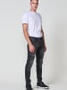 KOROSHI Biker skinny fit jeans. in SCHWARZER DENIM