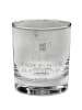 Mr. & Mrs. Panda Whiskey Glas Alpaka Stolz mit Spruch in Transparent