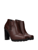 Max Mara Braun Leder Knöchel Stiefel