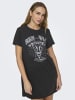 ONLY Shirtkleid Maxi Print Kurzarm Sommer Dress in Grau-2