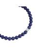 True Rebels Armband aus Edelstahl mit Lapislazuli in silber
