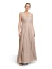 Vera Mont Abendkleid mit Plissee in Cream/White
