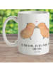 Mr. & Mrs. Panda Camping Tasse Capybara Liebe mit Spruch in Weiß
