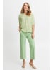 Fransa Kurzarmbluse FRNITA Bl 1 - 20611923  Halbarm Bluse mit V-Ausschnitt in Grün