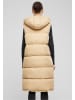 Urban Classics Urban Classics Ladies Long Hooded Puffer Vest in unionbeige