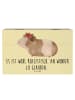 Mr. & Mrs. Panda Erinnerungsbox Meerschweinchen Weisheit mit Spruch in Gelb Pastell