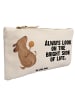 Mr. & Mrs. Panda Schminktasche Hund Keks mit Spruch in Weiß