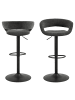 ebuy24 Barhocker Grace Grau 2er Set