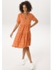 Aniston CASUAL Sommerkleid in orange-apricot-weiß