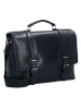 Leonhard Heyden Roma Aktentasche Leder 39 cm Laptopfach in schwarz