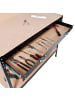 tectake Werktisch mit Lochwand, große Schublade, 120 x 60 x 156 cm